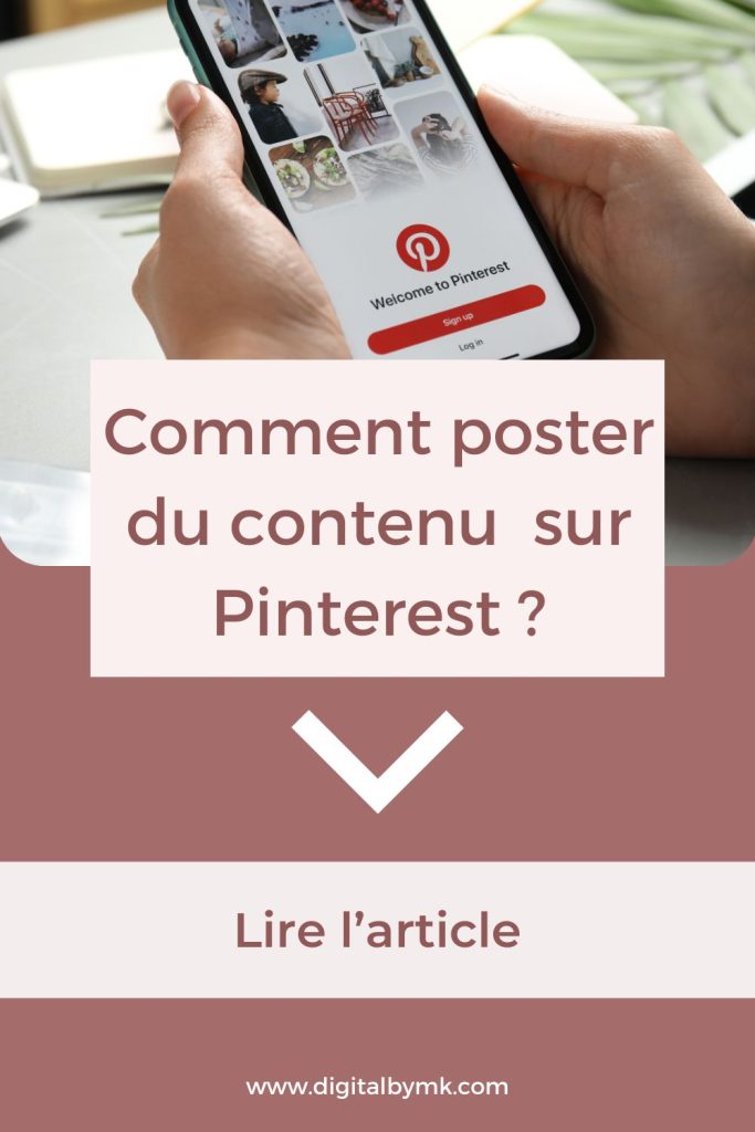 créer epingle pinterest